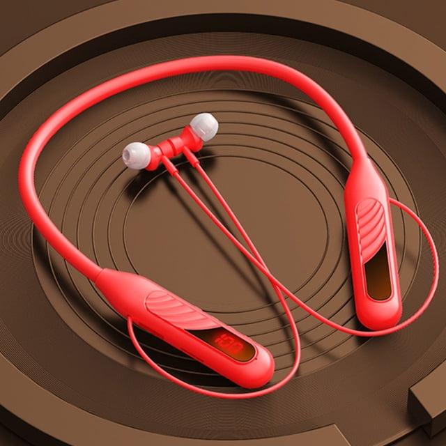 Birdeem Haut-Parleurs Bluetooth Sans Fil, 5.3 Tour de Cou Sans Fil Sport Casque Numérique Bluetooth, Résistant à l'Eau à Réduction de Bruit Longue Durée Peut Parler pour Brancher la Carte, pour Sports/bureau