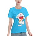 thumbnail image 2 of T-Shirt Basique à Manches Courtes pour Femmes Doraemon, 2 of 6