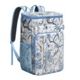thumbnail image 1 of Tropical Flower and Leaves Insulated Cooler Backpack, Leakproof Waterproof Lunch Backpack for Beach Vacations, Camping, 1 of 6