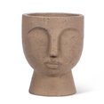 thumbnail image 1 of Brown Face Pedestal Planter, 1 of 4