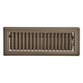 thumbnail image 1 of Imperial 3" x 10" Chocolate Steel Floor Register, Louvered, 1-pk, 1 of 7