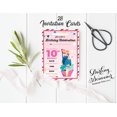 thumbnail image 3 of Darling Souvenir Pink Birthday Invitation Card Printable Fill or Write In Blank Invites Party Supplies Pack Of 28 5 x 7 Inches, 3 of 5