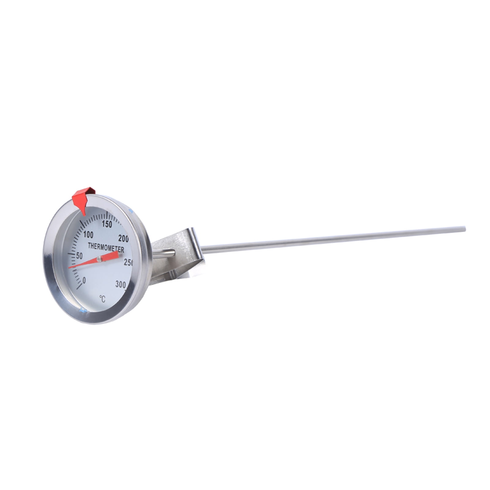 MAGT Thermomètre De Cuisson Portatif en Acier Inoxydable, 12 "thermomètre À Sonde De Cuisson pour Cuisine Longue, avec Agrafe, Idéal pour La Bouilloire BBQ (Couleur : A)