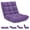 Purple, variant on Giantex Adjustable Floor Gaming Sofa Chair, Padded Sleeper Bed, Adults Couch Recliner, Armless Meditation Chair w/Back Support