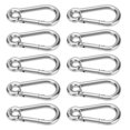 thumbnail image 3 of OTVIAP Hanging Buckle Snap,10Pcs Snap Hook Stainless Steel Safety Rope Spring Carabiner Hanging Buckle Accessories,Snap Hook, 3 of 8