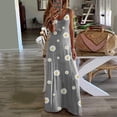 thumbnail image 3 of Robe d'Été pour Femmes Aguichant Mode pour Femmes Vacances Été Sans Manches Imprimée Col en V Aguichant Décontractée Longue Robe Maxi Robe d'Été pour Femmes Maxi Été Longue Robe pour Femmes, 3 of 5