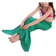 thumbnail image 4 of Fille Enfants Queue de Sirène Bikini Nageable Ensemble Maillot de Bain Costume Fantaisie 3-9 Ans, 4 of 4