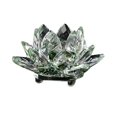 thumbnail image 2 of Birdeem Colored Crystal Glass Lotus Candle Tea Lamp Holder Buddhist Candle, 2 of 8