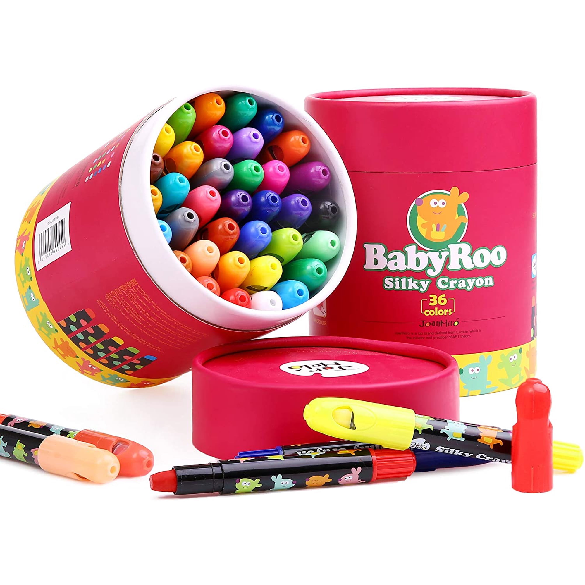 Crayons de couleur épais pour enfants lavables et non toxiques 12