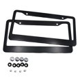 thumbnail image 4 of Miulika 2Pcs Black Stainless Steel Metal License Plate Frame Tag Cover Screw Caps US, 4 of 9