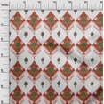 thumbnail image 3 of oneOone Polyester Spandex Maroon Fabric Asian Ikat Craft Projects Decor Fabric Printed By The Yard 56 Inch Wide, 3 of 4