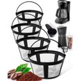 thumbnail image 1 of EcoNesxp 4 pack 12 cups permanent basket coffee filter reusable for coffee maker reusable coffee filter cups permanent basket coffee filter reusable for coffee maker pack, 1 of 5