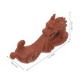 thumbnail image 3 of OULII Lot de 1 Ornements Dragon Violet Sable Rouge pour Décoration de Bureau et de Maison, 3 of 8