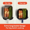 thumbnail image 2 of Air Fryer BELLA 4Qt Slim EverGood Ceramic Nonstick Oatmilk, 2 of 7