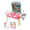 thumbnail image 4 of Kitchen Sink Toys Working Faucet and Dishes Playset Automatic Water Cycle System Pink, 4 of 9