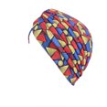 thumbnail image 1 of Ladies Turban Polyester Reusable Washable Foldable Decorative Cap Indoor Outdoor Walking Working Head Bonnet Beanie Triangular Blue, 1 of 7