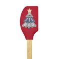 thumbnail image 2 of Holiday Time Christmas Tree Silicone Non-stick Spatula with Wooden Handle, Festive Baking Tool, 2 of 6