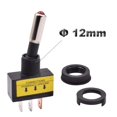 thumbnail image 2 of Interrupteur à Bascule Automobile 12mm LED ASW-15D SPST 2 Positions 3 Broches Marche/arrêt 12/24V DC, 2 of 5
