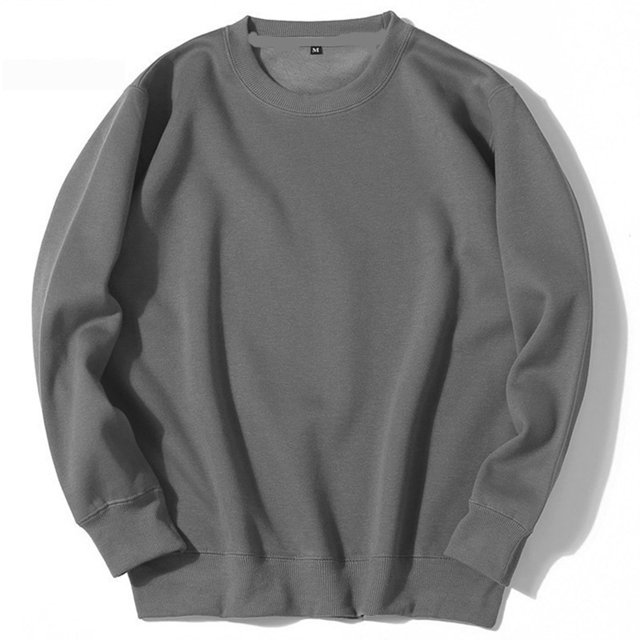 Viluyesy Chandail à Col Rond pour Hommes à Manches Longues pour Hommes en Gris Foncé, Taille 3TG. Fabriqué en polyester Léger avec une texture Extensible et Douce. Présente une Encolure Ronde et des Poignets Côtelés, Convient pour un Usage Décontracté en Plein Air Ou comme T-Shirt de Base pour Hommes.