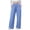 Blue, variant on Ccpelsie Womens Casual Sweatpants Fashion Fall Baggy Wide Leg Sweatpant Warm Winter Straight Leg Sweat Pants with Pockets(Black,L)