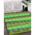thumbnail image 3 of Ahgly Company Tapis Rectangulaire Lavable en Machine Intérieur Vert Transitionnel, 2 Pieds x 4 Pieds, 3 of 7