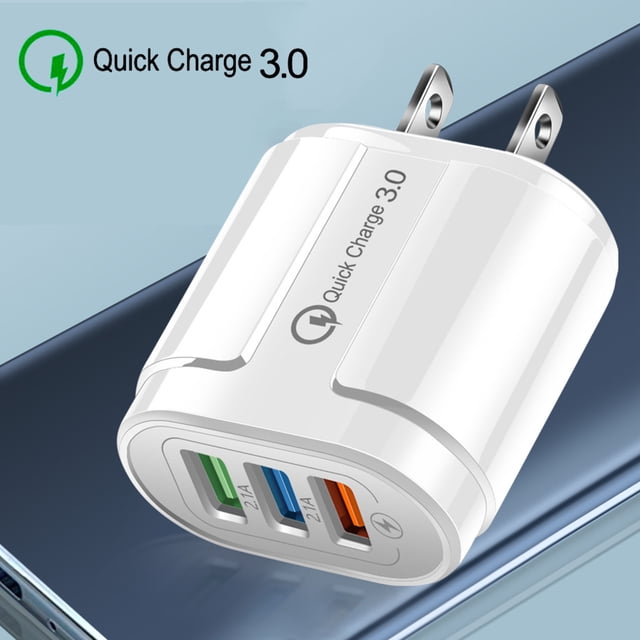 TIMIFIS Usb C Charger 3 Port Fast Quick Charge 3.0 USB Hub Wall Charger 3.0A Power Adapter US Plug Gift