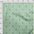 thumbnail image 2 of oneOone Polyester Lycra Aquamarine Fabric Texture & Triangle Geometric Sewing Material Print Fabric By The Yard 56 Inch Wide, 2 of 4