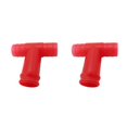 thumbnail image 1 of Decodeary Boire Boisson Tuba Peut Paille Acier Inoxydable Tuba Entonnoir Connecteur Rouge 2Set, 1 of 6