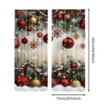 thumbnail image 2 of Hearth & Gear Rideaux Imprimés pour les Fêtes 2 Pcs de Rideaux Plats 2D Imprimés Rouges avec Flocon de Neige et Motifs Convenant à la Chambre Rideaux de Salon Chambre de Garçon Chambre Rideaux Transparents Douche, 2 of 6