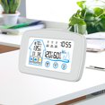 thumbnail image 2 of Amdohai Indoor & Outdoor Hygrometer Thermometer with Time Backlight LCD Display Desk Electronic Temperature Humidity Meters for Home Greenhouse Cellar, 2 of 8