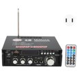 thumbnail image 2 of BT , 80W X 2 Stereo Receiver Mini Hi Fi Integrated Amp With Headphone Jack, Bass Treble Control For Home Speakers, USB, Memory Card,, 2 of 8