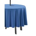 thumbnail image 3 of Vargottam Nappe Ronde Intérieure/extérieure 58 Pouces Nappe Ronde avec Parasol, Nappes de Patio Imperméables à Fermeture Éclair, Housses de Table Printemps/été pour Table Circulaire/barbecues/pique-Nique - Bleu Moyen, 3 of 7