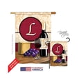 thumbnail image 1 of Breeze Decor 30220 Drapeau de Maison Monogramme Impression Verticale Double Face - 28 x 40 Po., 1 of 1