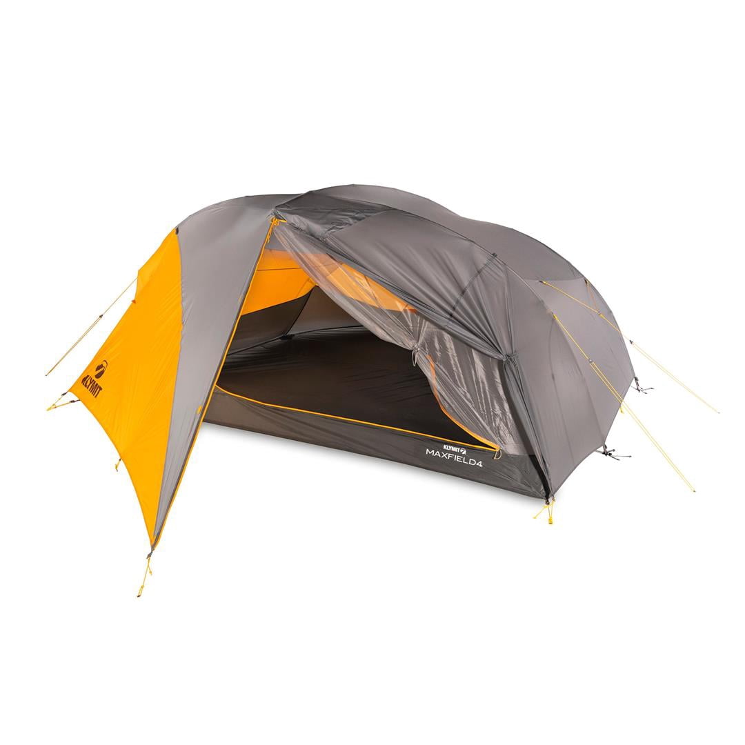 Klymit 09M4OR01D Maxfield 4 Person 3 Season Lightweight Backpacking Camping Tent