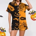 thumbnail image 2 of Kcodviy Ensemble de Pyjama Décontracté d'Halloween Imprimé pour Femmes Ensemble de Pyjama et Short Hauts en Flanelle pour Femmes Tenues de Préparation pour Fête Nuptiale Tenues de Pyjama pour Femmes Pyjamas Femmes, 2 of 6