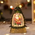 thumbnail image 3 of Aodebiao LED Christmas Tree Night Light Desktop Decor with Glass Cover Holiday Scene Layout Battery Powered Festive Glowing Home Office Decoration Gift, 3 of 5