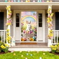 thumbnail image 4 of B Easter Door Curtain Party Decorations, Polyester Fabric Door Cover With Full Coverage And Easy Setup For Home Decor, Classroom, Office Display – 70.87X35.43In 0.26Lb, 4 of 7