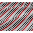 thumbnail image 4 of oneOone Cotton Jersey White Fabric Stripes Craft Projects Decor Fabric Printed By The Yard 58 Inch Wide, 4 of 4