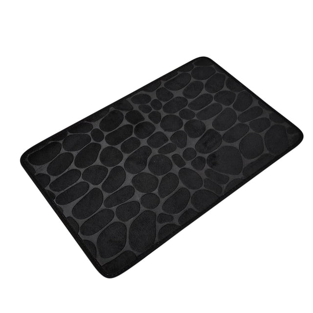 zanvin 1pc Memory Foam Bath Rug Embossed Bathroom Mat Water Absorbent and Washable Bath Rugs, Non-Slip, Thick, Soft and Comfortable Carpet for Show