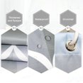 thumbnail image 4 of 1 Pce Rideau de Douche Imperméable avec Crochets Rideaux de Bain Imprimés Géométriques Motif Goutte d'Eau Tissu Polyester Accessoires de Salle de Bain, 4 of 7