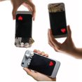 thumbnail image 2 of Gecko Travel Tech Phone Wallet - Stick On Card Holder Wallet for Cell Phones - Adhesive Card Pocket - HEART, 2 of 6