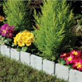 thumbnail image 2 of 10 Pcs Garden Edging Borders Plastic Landscape Edging Imitation Stone Effect Fence Grey Flower Bed Edging Decorative Lawn Fence, 2 of 5