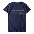 thumbnail image 4 of Pompotops T-Shirt Décontracté à Manches Courtes pour Femmes avec Imprimé Lettre, 4 of 6