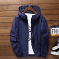 thumbnail image 1 of Men Wind Breaker Coat Zipper Hoodie Jacket Quick Drying Sport Outwear New, 1 of 11
