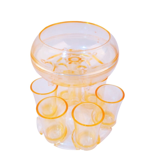 Vaidha 6 Shot Glass Dispenser and Dispenser For Filling Liquids Shots Dispense
