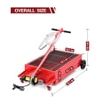 thumbnail image 2 of DSstyles 20Gal Electric Oil Drain Pan with Rolling Wheel, Low-Profile 110W Electric Pump Oil Change Pan with 8 ft Hose&Folding Handle, for Trucks, Cars, SUVs, Buses&RVs, Red, 2 of 8
