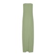 thumbnail image 4 of LOVZFMLL Robes pour Femmes Col Rond Uni Manches Courtes/sans Manches Robes Débardeur d'Été Décontractées Amples Plage Maxi Robes Soleil Vert Armée A TTG, 4 of 4