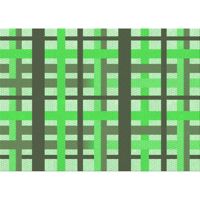 Ahgly Tapis Rectangulaire Lavable en Machine Vert Transitionnel, 6 Pieds x 9 Pieds