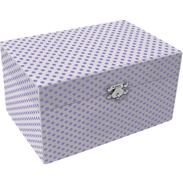 coffret a bijous musical a pois