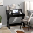 thumbnail image 3 of Gymax Computer Desk Study Writing Table Small Space w/ Drawer & Monitor Stand Black, 3 of 9